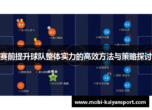 赛前提升球队整体实力的高效方法与策略探讨