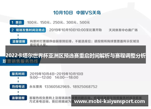 2022卡塔尔世界杯亚洲区预选赛重启时间解析与赛程调整分析