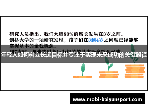 年轻人如何树立长远目标并专注于实现未来成功的关键路径